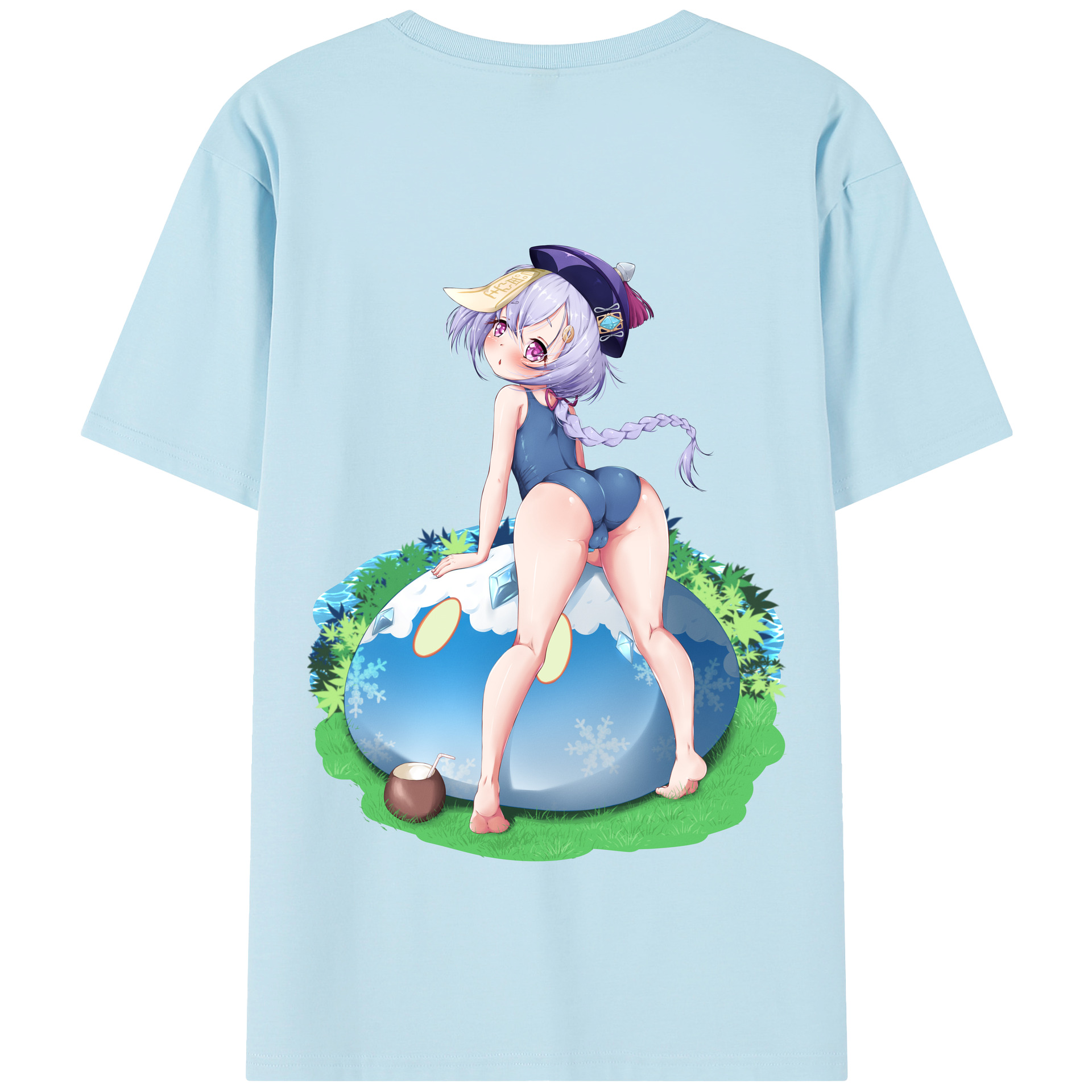 げんし神 七七 なな  genshin Nana 綿100％半袖Tシャツ（背面プリント）